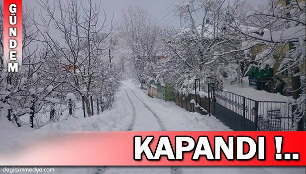 ALAPLI'DA KÖY YOLLARI KARDAN KAPANDI