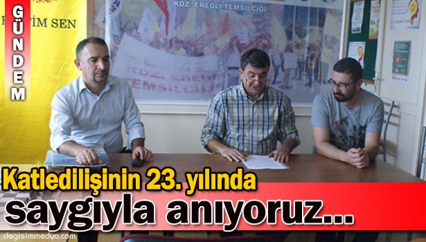 UĞUR MUMCU'YU SAYGIYLA ANIYORUZ