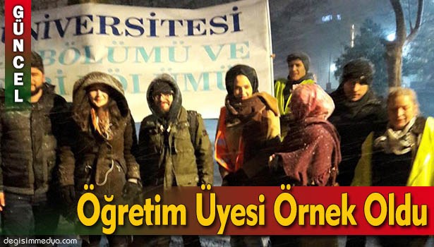 ZONGULDAKLI ÖĞRETİM ÜYESİ EVSİZLERE ÇORBA DAĞITTI