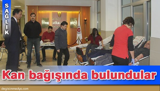 ADLİYE PERSONELİ KAN BAĞIŞINDA BULUNDU
