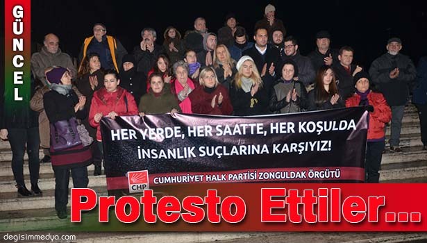 'KADINA ŞİDDET' PROTESTO EDİLDİ