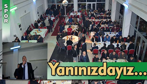 ALAPLI BELEDİYESPOR'a DESTEK GECESİ DÜZENLENDİ