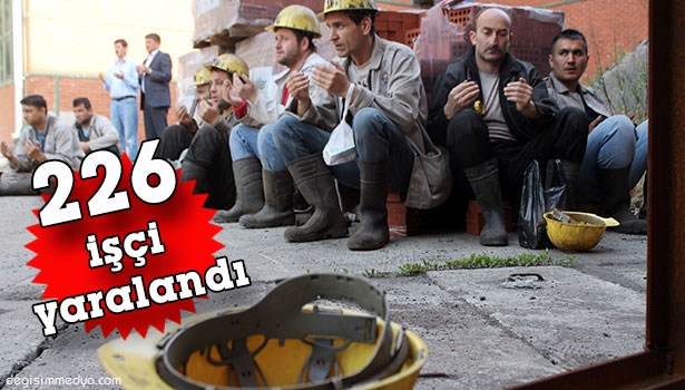 TTK'DA ARALIK AYINDA İŞ KAZALARINDA 226 İŞÇİ YARALANDI