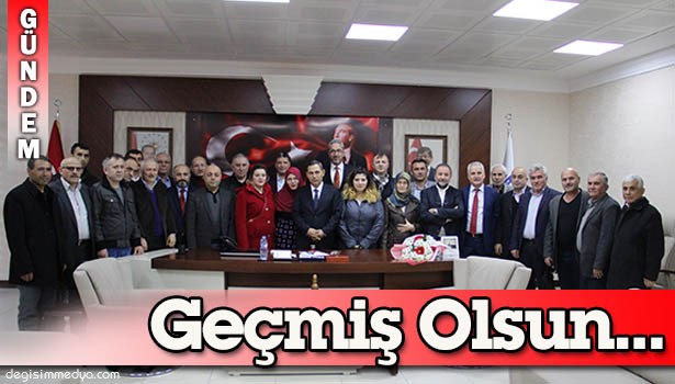 BAŞKAN UYSAL'A GEÇMİŞ OLSUN ZİYARETİ