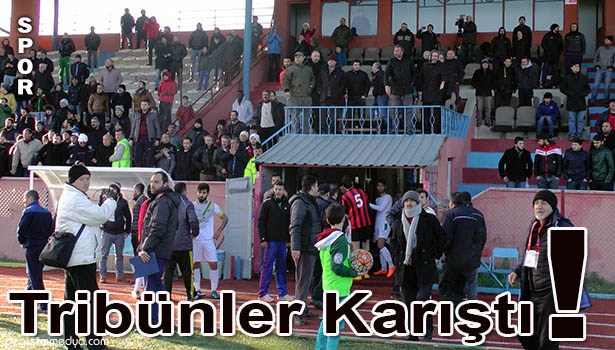 AMATÖR MAÇTA SAHA KARIŞTI, BAŞKAN TRİBÜNDEN BÖYLE ATLADI