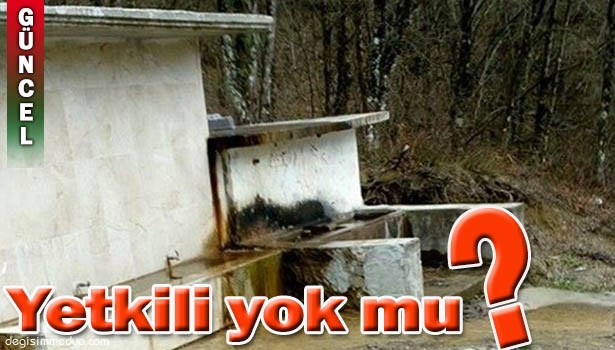 KANALİZASYON SULARI ÇEŞMENİN ÖNÜNE AKIYOR