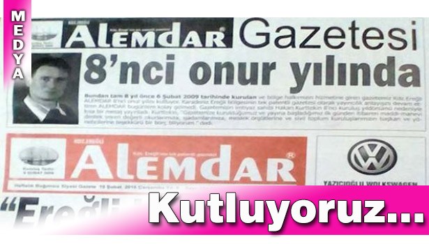 ALEMDAR GAZETESİ 8 YAŞINDA...
