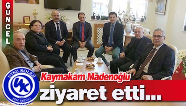 KDZ.EREĞLİ KAYMAKAM MADENOĞLU, UTKU KOLEJİ'Nİ ZİYARET ETTİ
