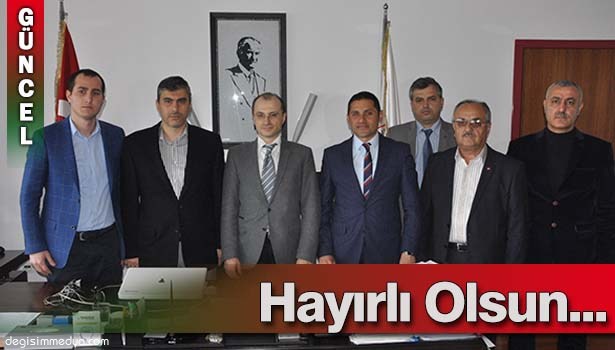 Ak parti merkez ilçeden başhekime "hayırlı olsun" ziyareti