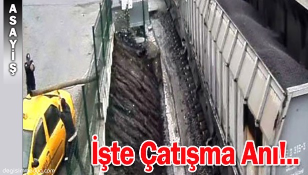 KATİL ZANLISININ POLİSLE ÇATIŞMA ANI GÜVENLİK KAMERASINDA