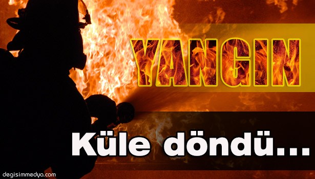 PATLAMAYLA BAŞLAYAN YANGIN ARACI KULLANILAMAZ HALE GETİRDİ