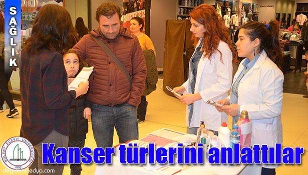 TIP ÖĞRENCİLERİ KANSER TÜRLERİNİ ANLATMAK İÇİN STANT KURDU