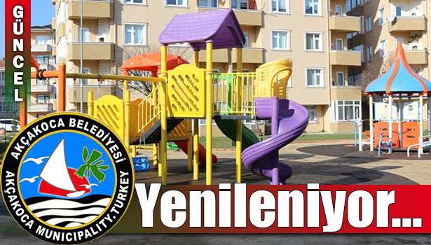 ÇOCUK PARKLARI YENİLENİYOR