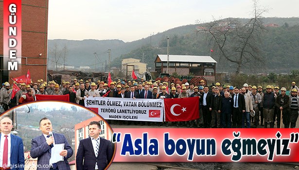 MADENCİ, TERÖRÜ LANETLEDİ