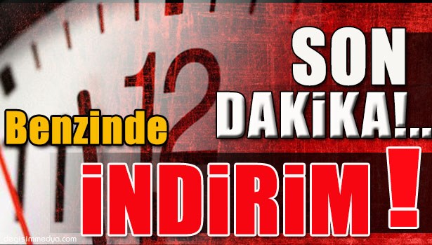 BENZİNDE İNDİRİM MÜJDESİ...