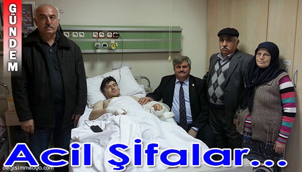 ÇATUROĞLU, ÇATIŞMADA YARALANAN UZMAN ÇAVUŞUMUZU ZİYARET ETTİ