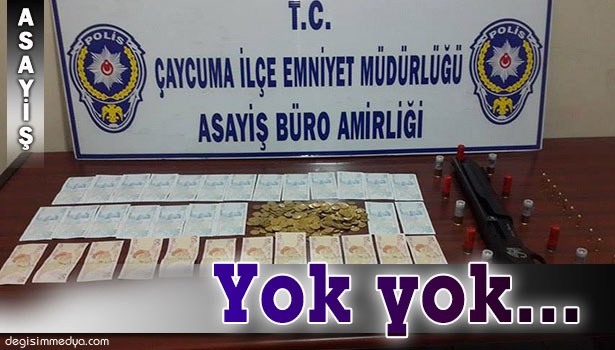 ÇAYCUMA EMNİYETİ'NDEN SAHTE PARA VE ALTIN OPERASYONU