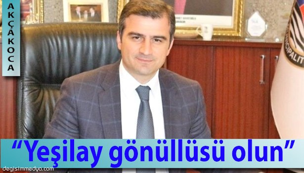 BELEDİYE BAŞKANI CÜNEYT YEMENİCİ'NİN YEŞİLAY HAFTASI MESAJI