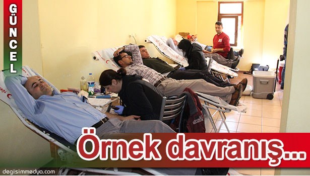 VEFAT EDEN KARDEŞİ ANISINA KAN BAĞIŞI VE VEREM TARAMA ETKİNLİĞİ DÜZENLEDİ