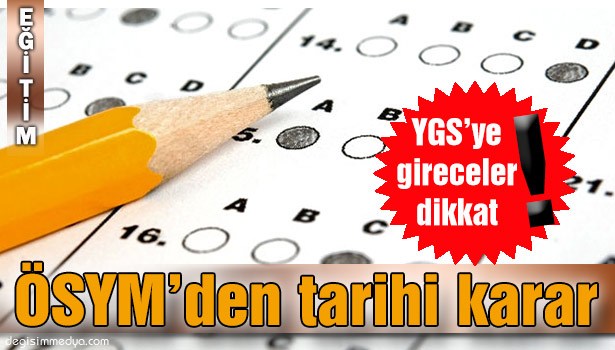 ÖSYM YGS SORU KİTAPÇIĞINI YAYINLAYACAK