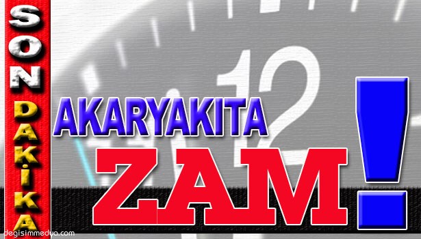 AKARYAKITA ZAM YAPILDI