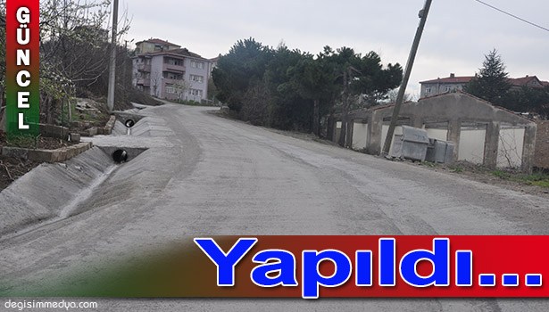 KEPEZ DAĞ EVLERİNE SU KANALI YAPILDI