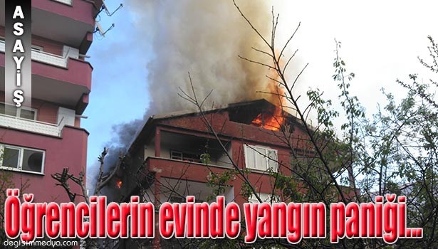 ÜNİVERSİTE ÖĞRENCİSİNİN EVİNDE YANGIN ÇIKTI