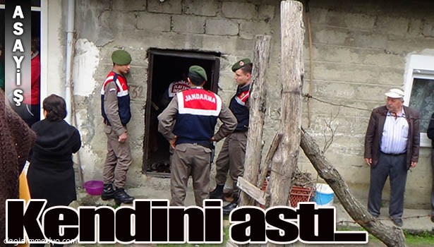 EVLİ KADIN KENDİNİ ODUN DEPOSUNA ASTI