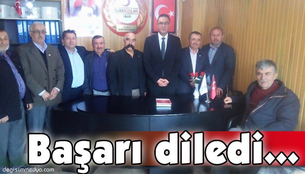 KAYMAKAM ÇAĞLAR, TÜRK KIZILAY ŞUBESİNİ ZİYARET ETTİ