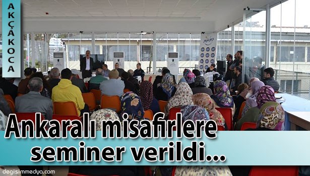 ANKARA'DAN GELEN MİSAFİRLERE DOLANDIRICILIK SEMİNERİ VERİLDİ