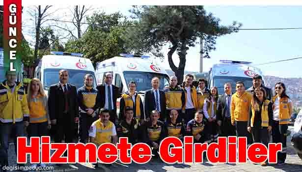 ZONGULDAK'TA 9 YENİ AMBULANS GÖREVE BAŞLADI