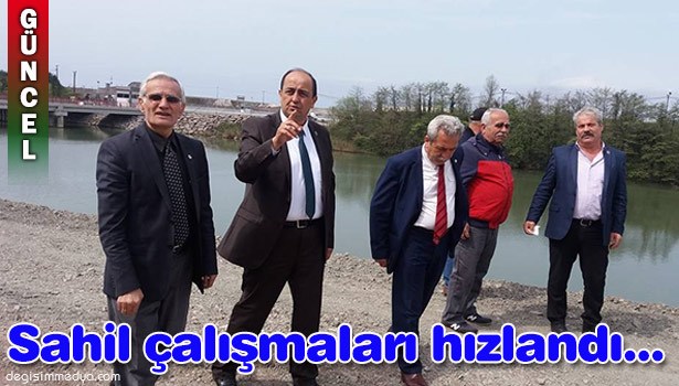 GÜLÜÇ SAHİLİNDE ÇALIŞMALAR DEVAM EDİYOR