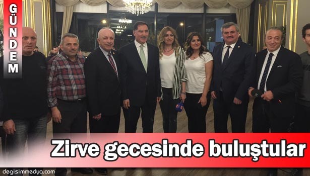 ZİRVE GECESİNDE BULUŞTULAR