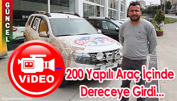 200 YAPILI ARAÇ İÇİNDE DERECEYE GİRDİ...