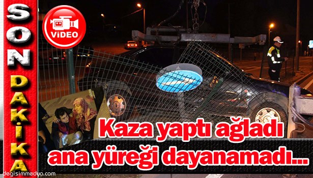 AYNI YÖNDE ÇARPIŞTILAR,BİRİ REFÜJE BİRİ YAYA KALDIRIMINA ÇIKTI