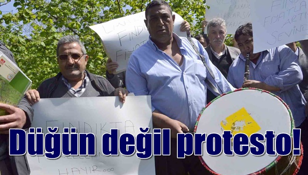 Düğün değil protesto!