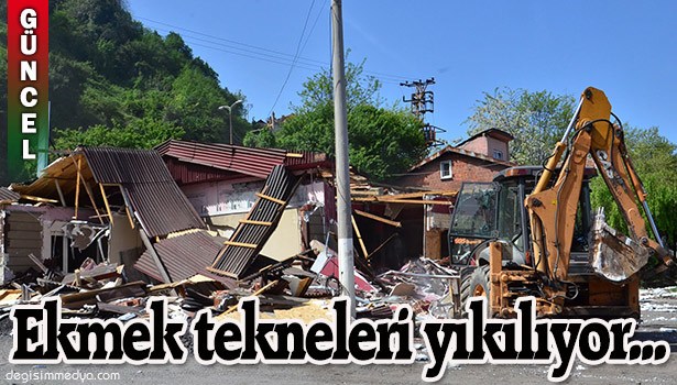 BALIKÇI KULÜBELERİNİN YIKIMI SÜRÜYOR