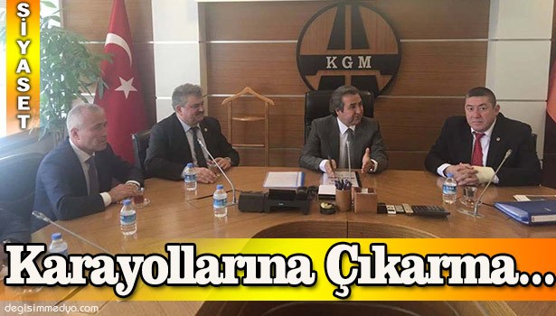 KDZ. EREĞLİ VE ALAPLI HEYETİ KARAYOLLARI GENEL MÜDÜRÜNÜ ZİYARET ETTi