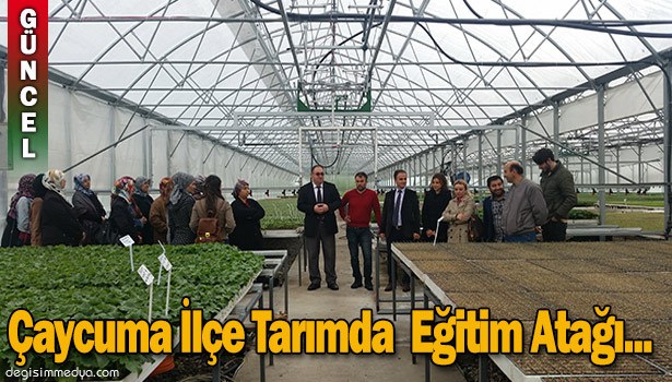 ÇAYCUMA İLÇE GIDA TARIM VE HAYVANCILIK MÜDÜRLÜĞÜNDEN EĞİTİM ATAĞI...