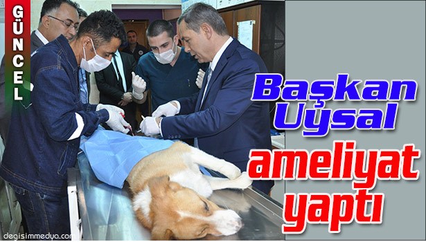 BAŞKAN UYSAL AMELİYAT YAPTI...