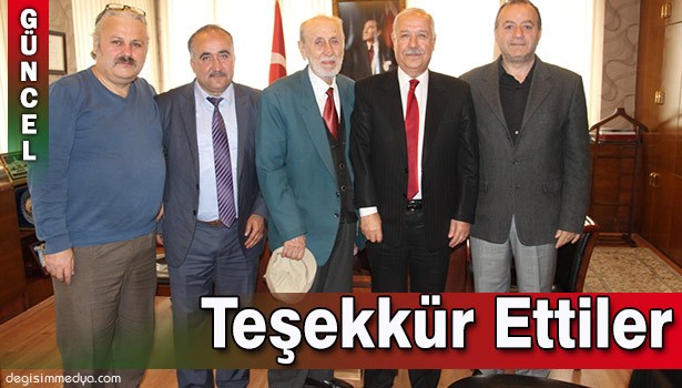BAŞKAN AKDEMİR'E TEŞEKKÜR ETTİLER...
