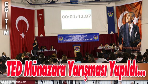 TED KOLEJİ MÜNAZARA YARIŞMASI DÜZENLEDİ...