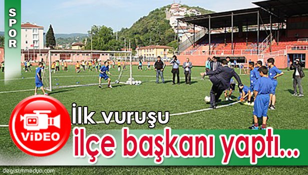 İLK VURUŞU İLÇE BAŞKANI YAPTI