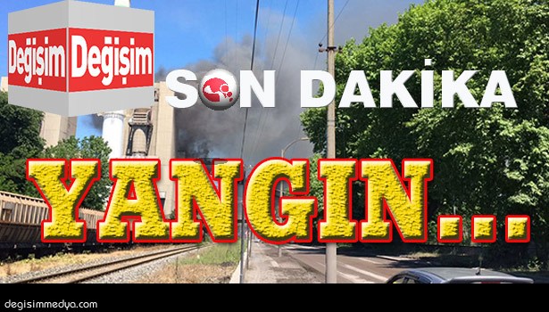 TERMİK SANTRALDE YANGIN ÇIKTI,