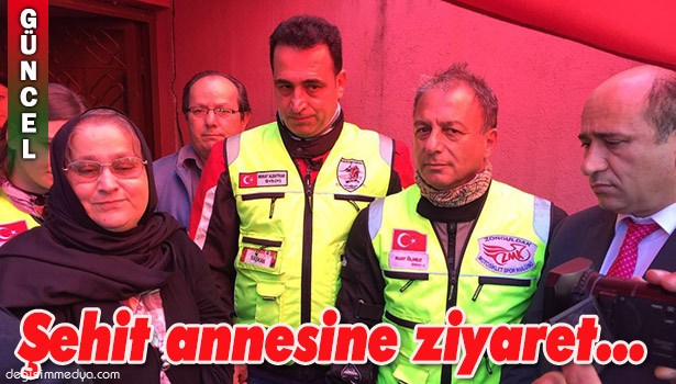 MOTOSİKLET KULÜBÜNDEN ŞEHİT ANNESİNE ZİYARET...
