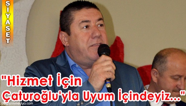 BAŞKAN TEKİN: "HİZMET İÇİN ÇATUROĞLU'YLA UYUM İÇİNDEYİZ"