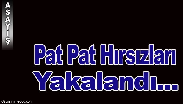 PAT-PAT HIRSIZLARI YAKAYI ELE VERDİ