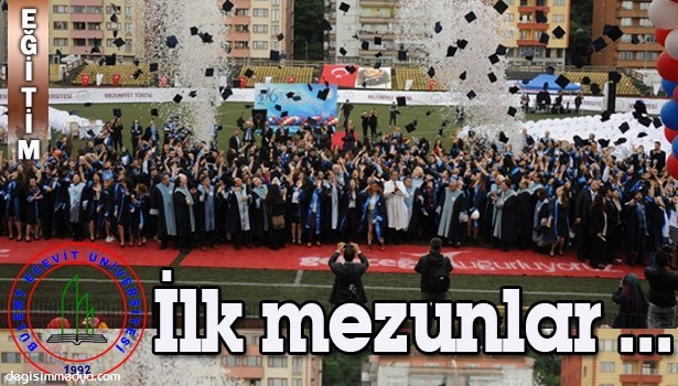 YILIN İLK MEZUNLARI KEP FIRLATTI...