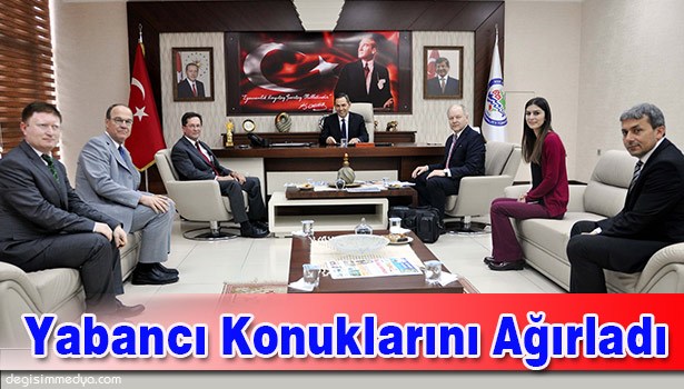 BAŞKAN UYSAL, YABANCI KONUKLARINI AĞIRLADI