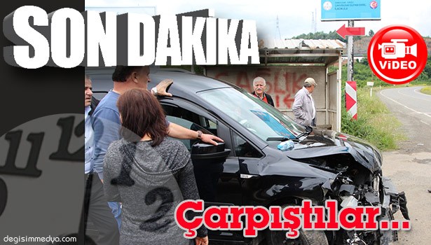 KAMYONET İLE OTOMOBİL ÇARPIŞTI; 4 YARALI